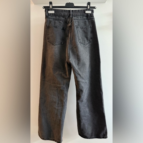 Elegant Wide Leg Brown Jeans - Picture 7 of 8